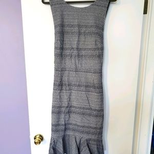 Banana Republic navy crossback dress